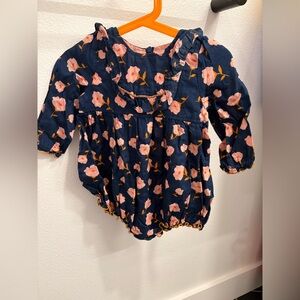 Pink Chicken  Bubble Romper Baby Girl